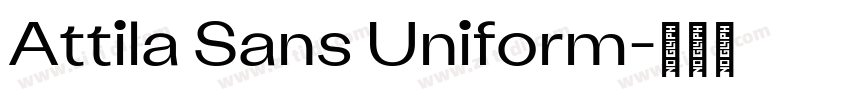 Attila Sans Uniform字体转换